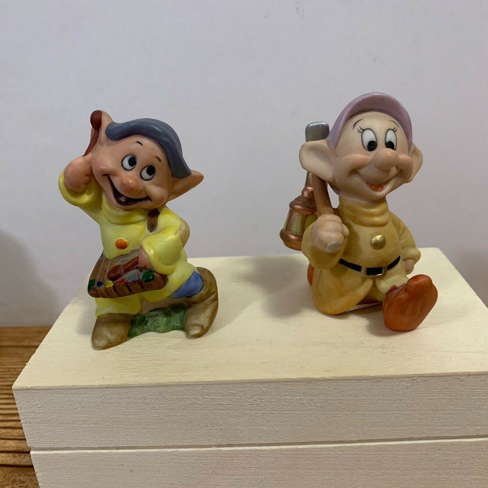 Vintage Disney Snow White Dopey Figurines