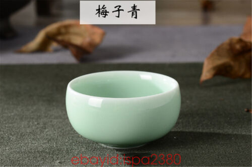 1pc Longquan Celadon Teacups Small Porcelain Cup Chinese Kung Fu Tea Cup