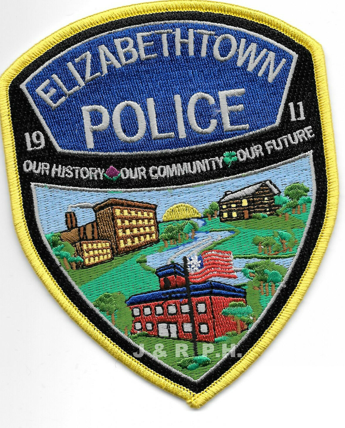 Elizabethtown, Pennsylvania (4" X 5" Size) Shoulder Police Patch (fire)