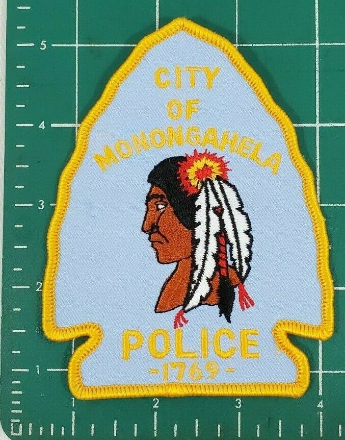 Monongahela City Pa Pennsylvania 1769 Shoulder Patch Native American Indian Head