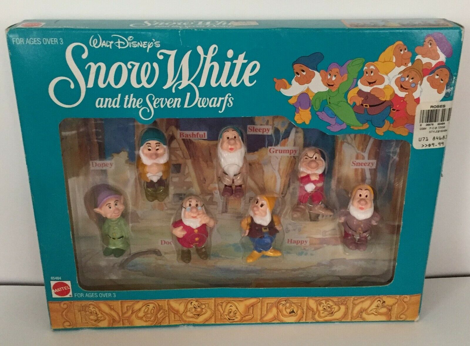 Vintage Walt Disney Snow White And The Seven Dwarfs Figure Set The Seven Dwarfs