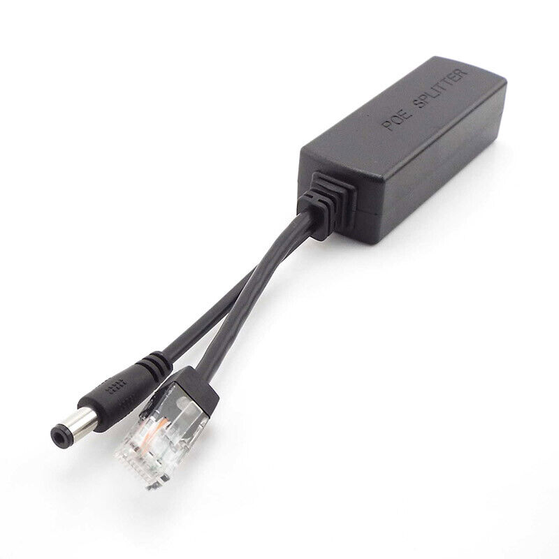Active Poe Power Over Ethernet Splitter Adapter 48v To 12v For Camera Wifi Cable