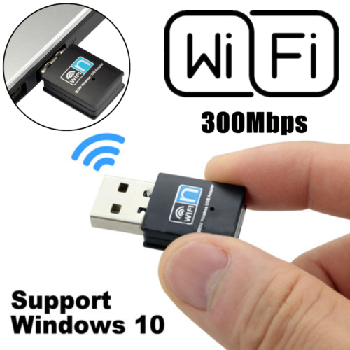 Us Wireless Usb Adapter 300mbps Wifi Internet Dongle 802.11n For Windows 7 8 10