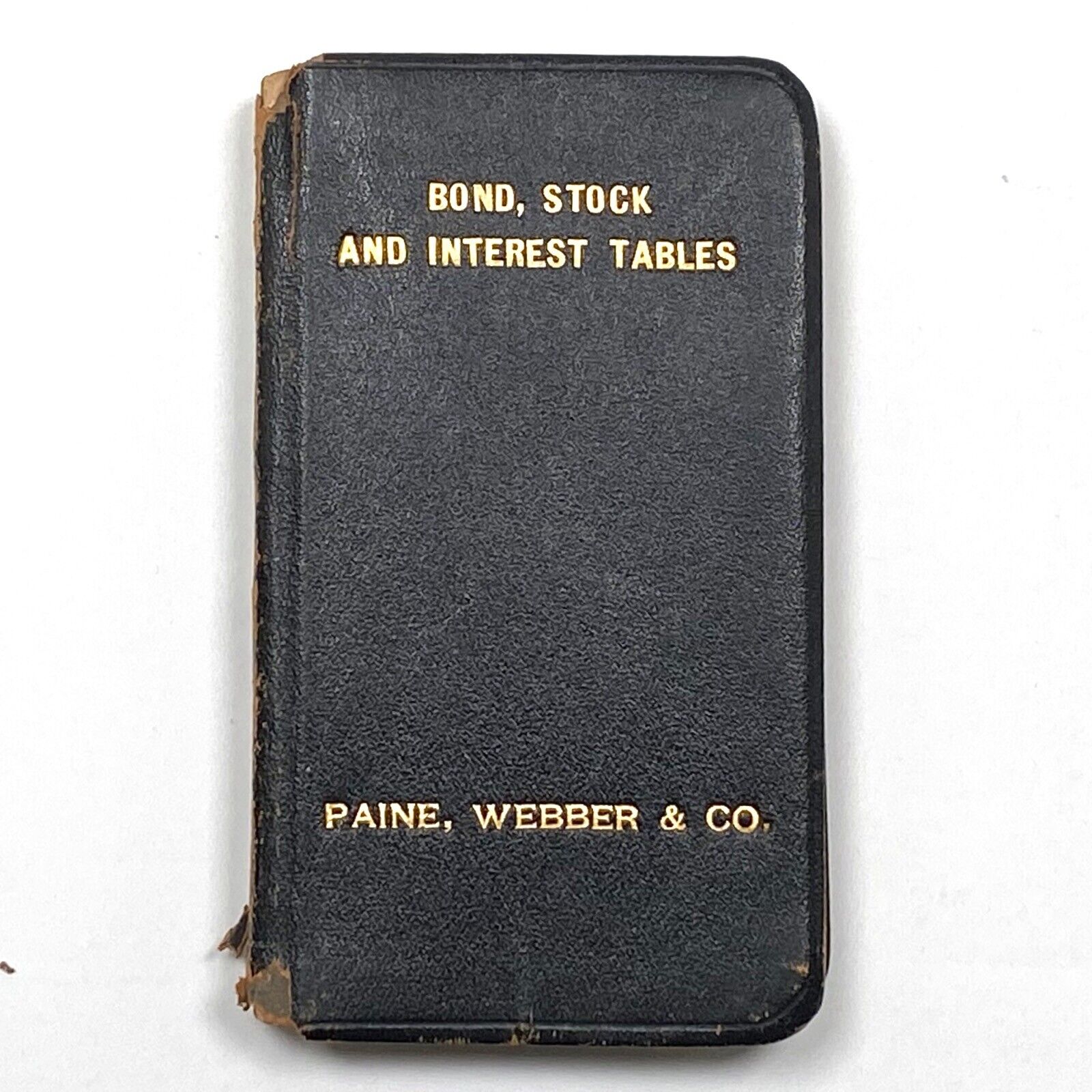 1896-1919 Payne Webber Bond Stock And Interest Tables