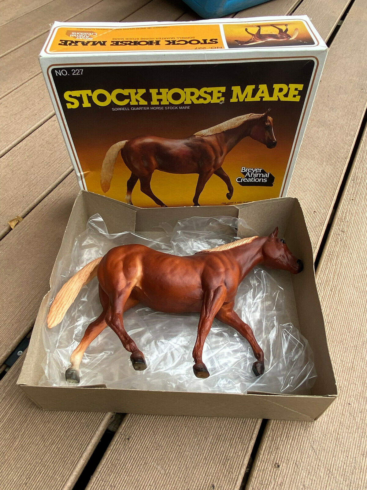 Breyer Traditional Stock Horse Mare Sorrell Quarter Horse Stock Mare #227 1981