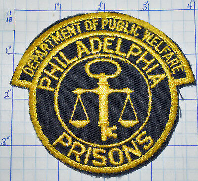 Pennsylvania, Philadelphia Prisons Dept Of Public Welfare Police Patch