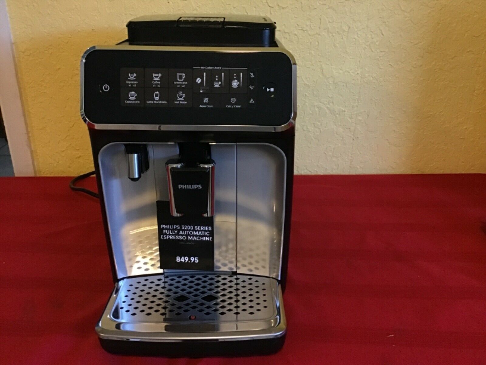 New Philips 3200 Series Fully Automatic Espresso Machine-black