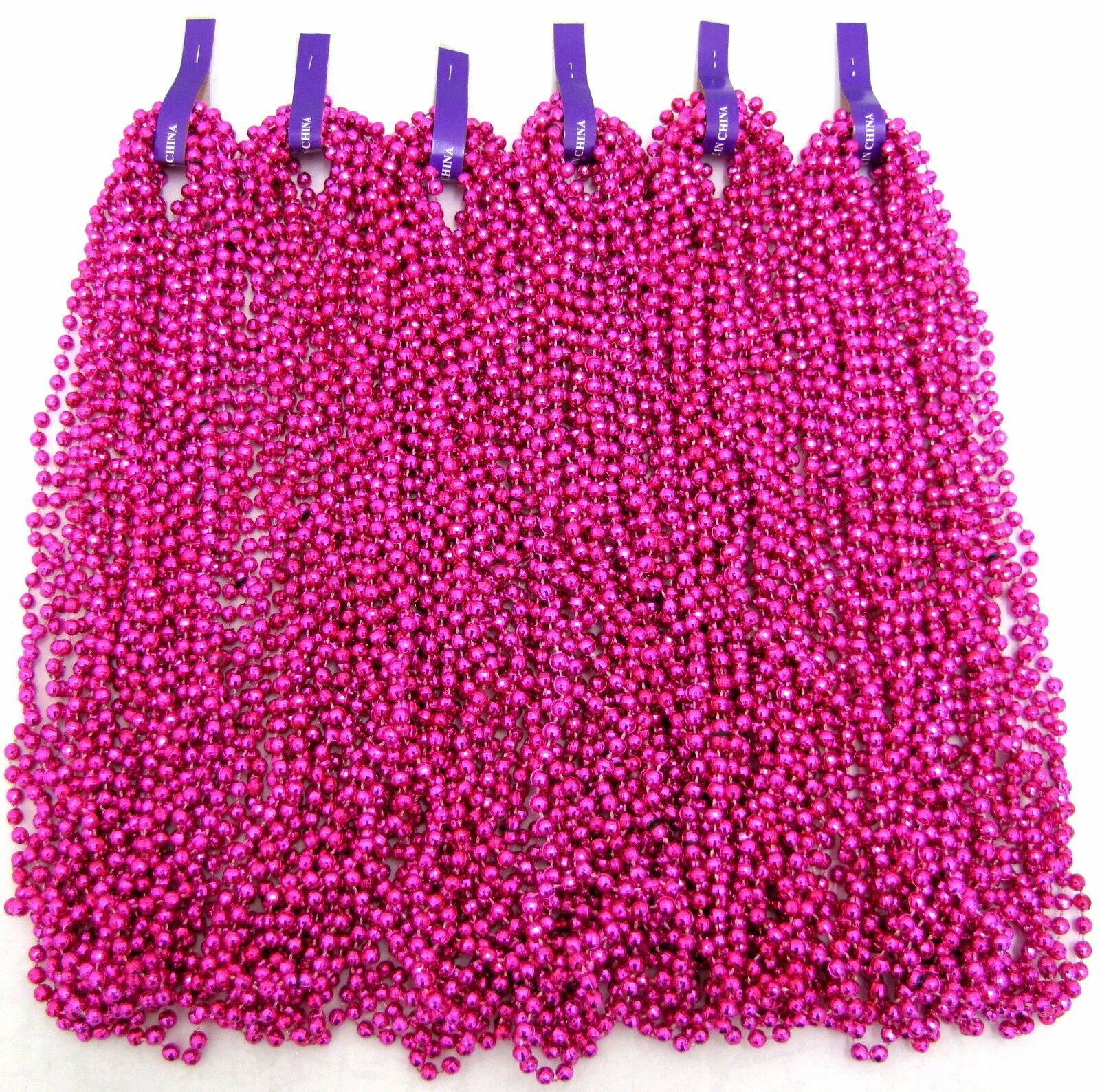 Mardi Gras Beads Hot Pink Disco 6 Dozen Party Baby Shower Parade 72 Necklaces