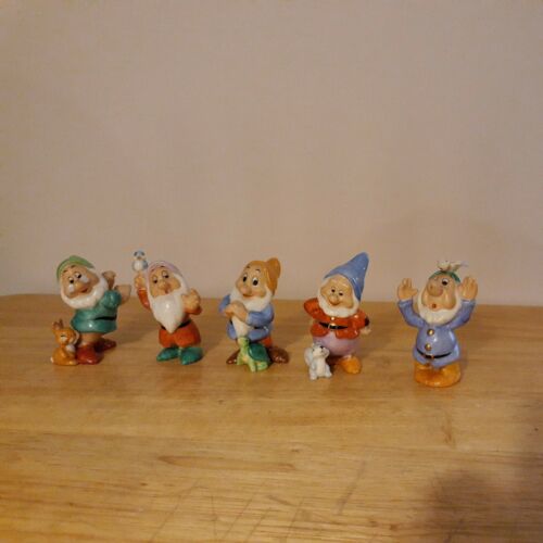 Disney Stores Five Of The Seven Dwarfs With Forever Friends Vintage Vhtf Lot