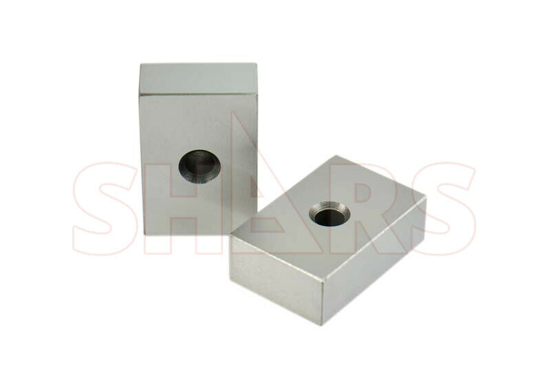 Shars Matched Pair Precision 1-2-3 123 Block One Hole Machinist New ^