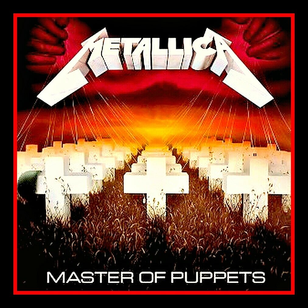 4" Metallica Master Of Puppets Vinyl Sticker Heavy Metal Decal For Car, Guitar