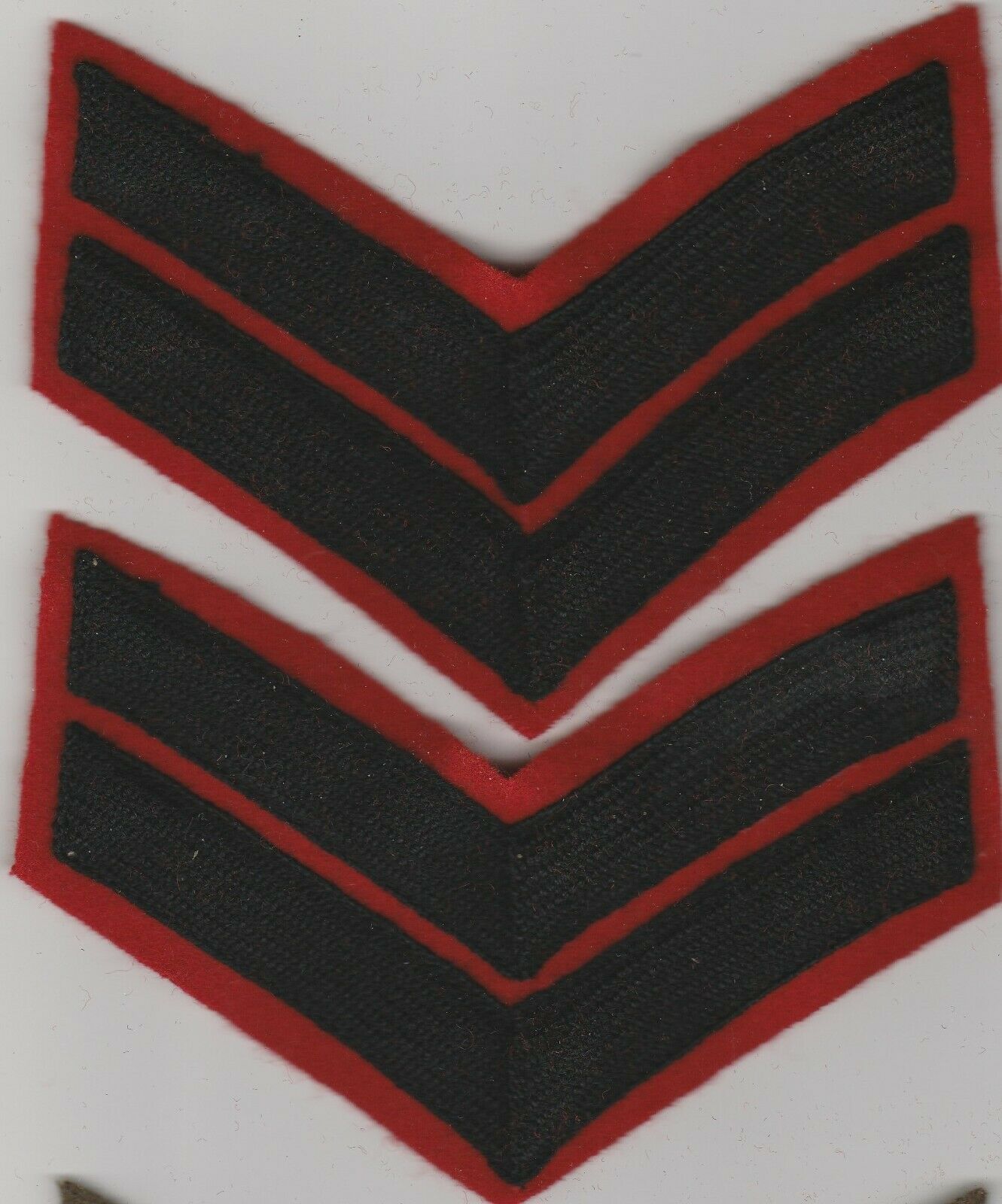 Pair Of Canadian Army Rifle Regiment Corporal Chevrons - M