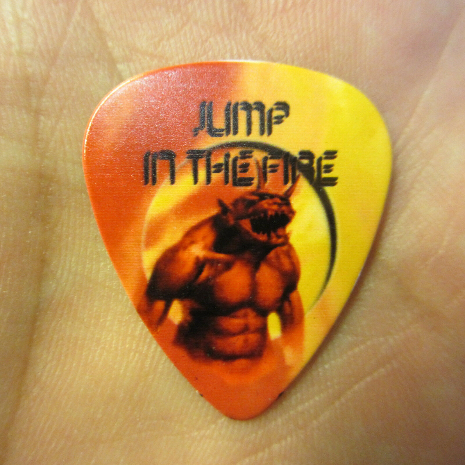 Metallica Collectors Guitar Pick 'jump In The Fire' Classic Metal Single Art