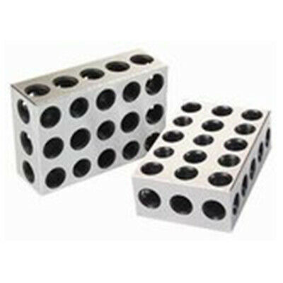 25-50-75mm 1 Matched Pair Ultra Precision Blocks 23 Holes .0001" Machinist