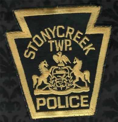Stonycreek Twp Pennsylvania Police Patch Keyhole Style Uniform Shirt Removed Vr1
