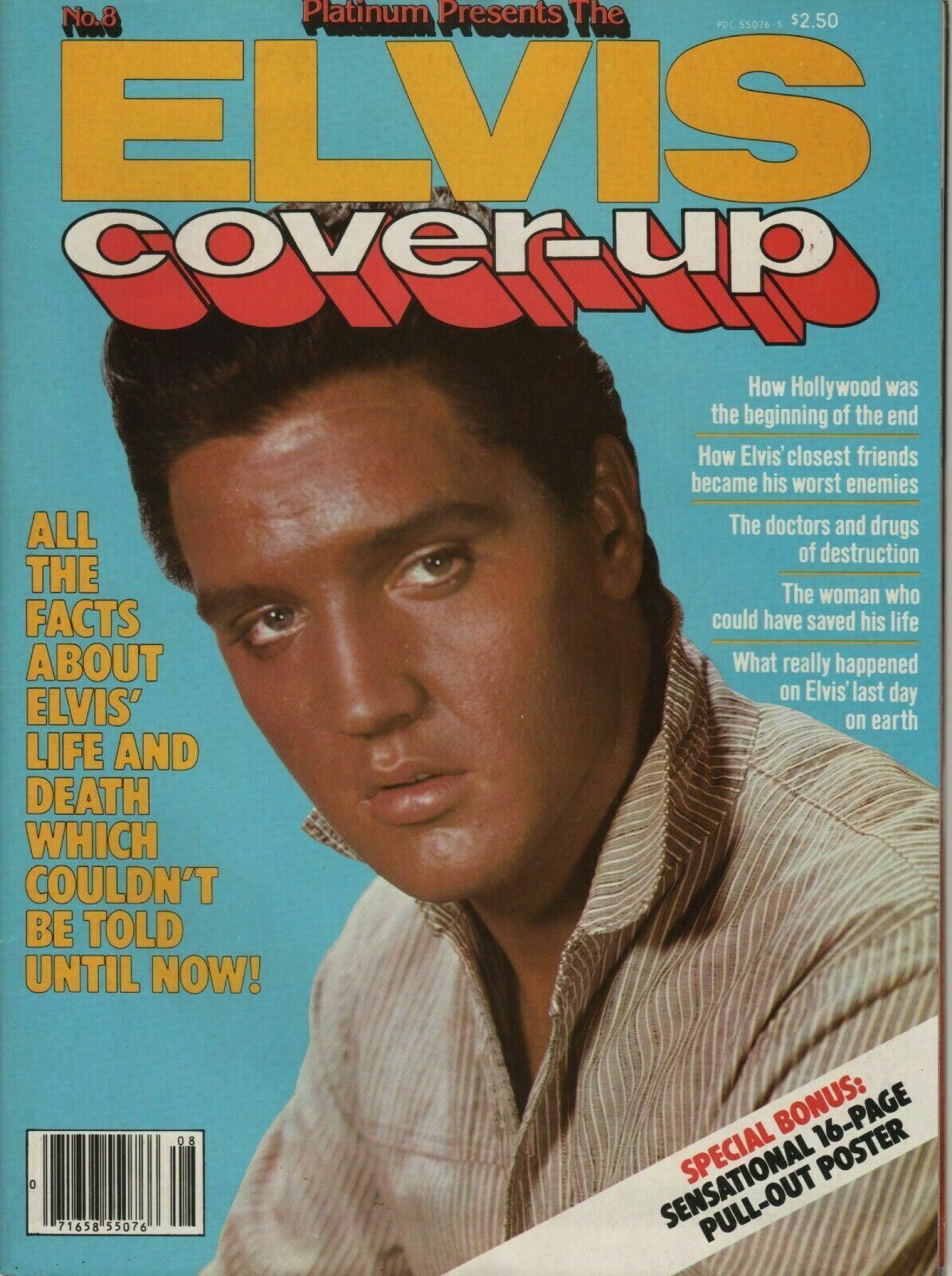 Platinum Present Elvis Presley Cover-up Magazine 1980 His Women Death Friends