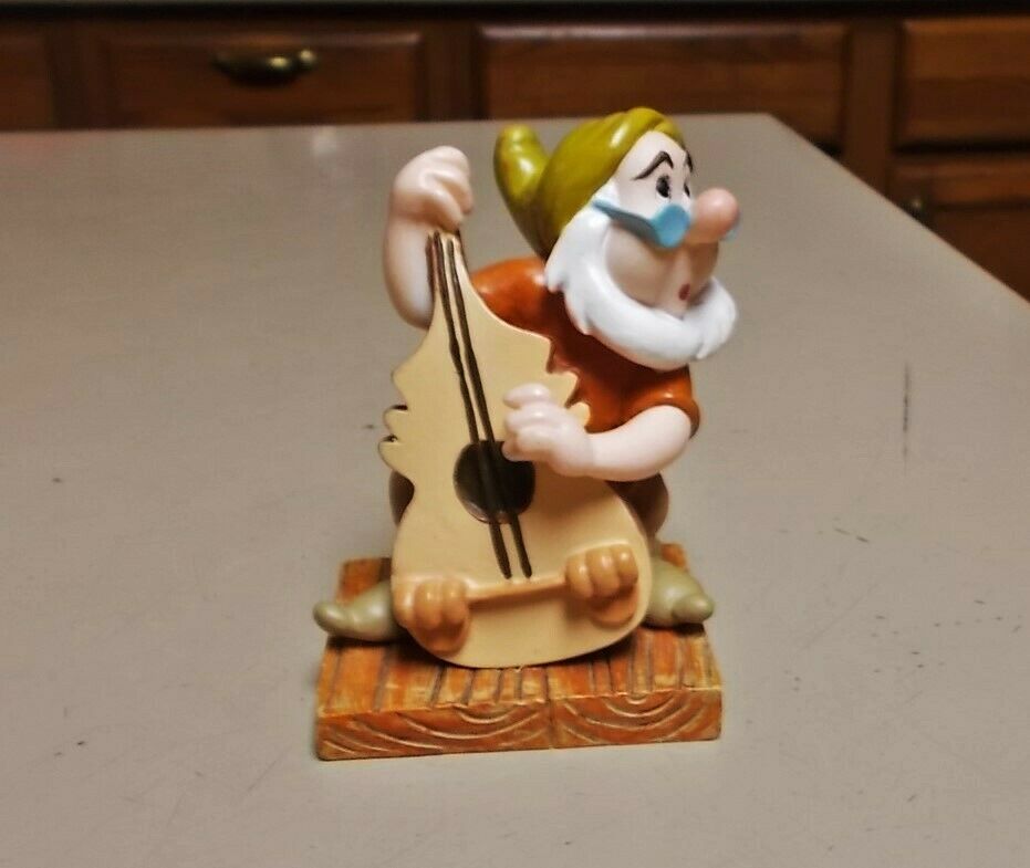 Disney Snow White Dwarf Figurine Doc  By Enesco 65th Anniversary Collection