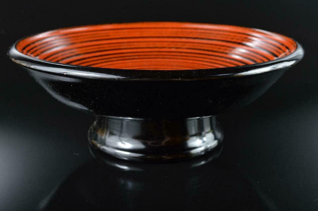 L6530: Japanese Wooden Lacquer Ware Kashiki Cake Box/confectionery Container