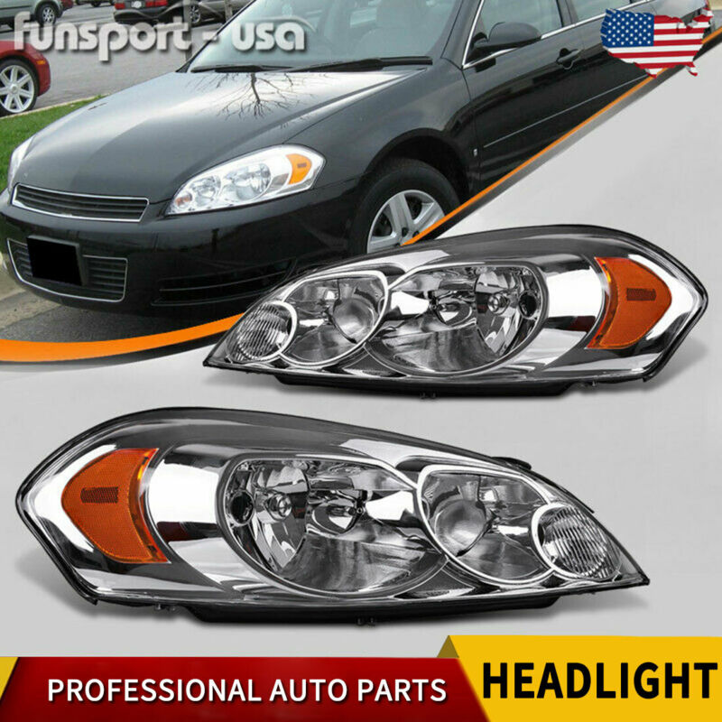 For 06 07 Monte Carlo 2009-2013 Chevy Impala Headlights Replacement Headlamps Us