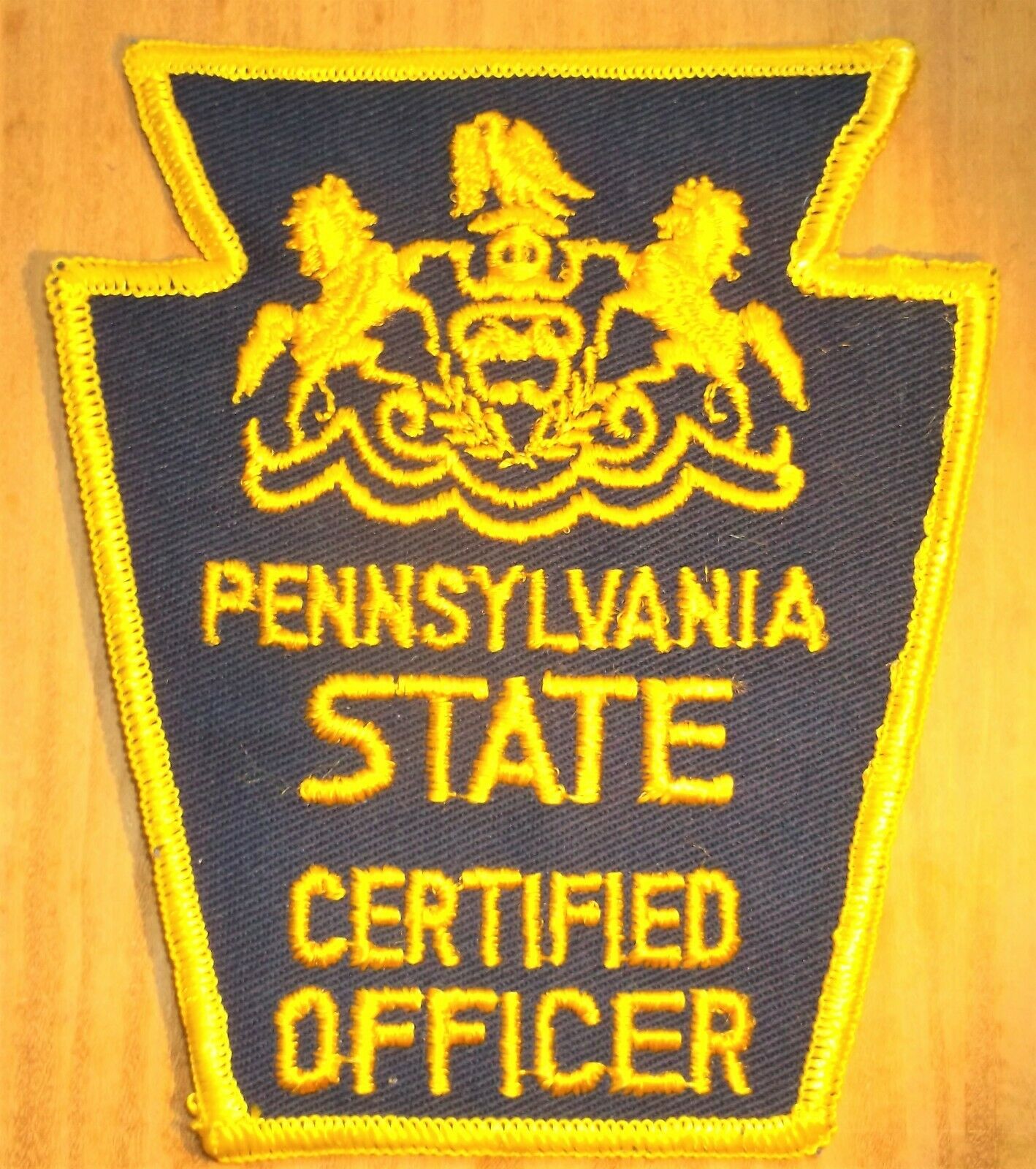 Gemsco Nos Vintage Collectible Patch State Certified Officer Pa -  Original 45+