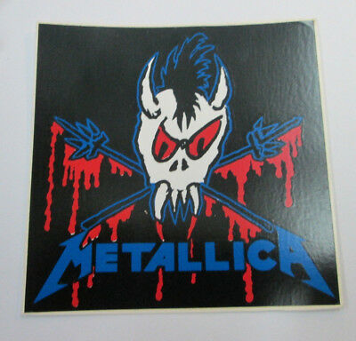 Metallica Sticker 90's Metal  Super Large Collectible Rare Vintage