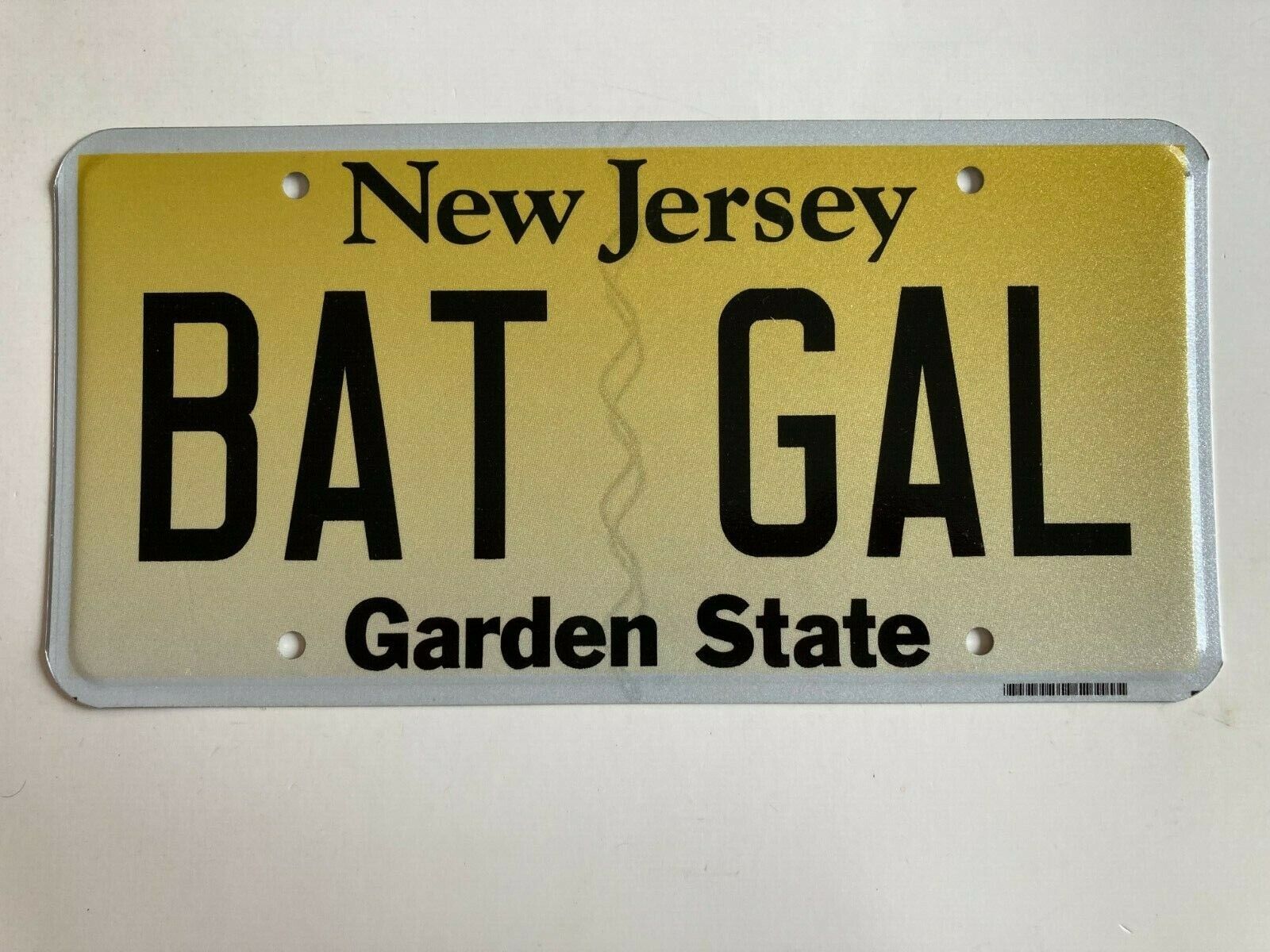 Vanity License Plate Bat Gal Bat Girl Batman Batgirl New Jersey See Description