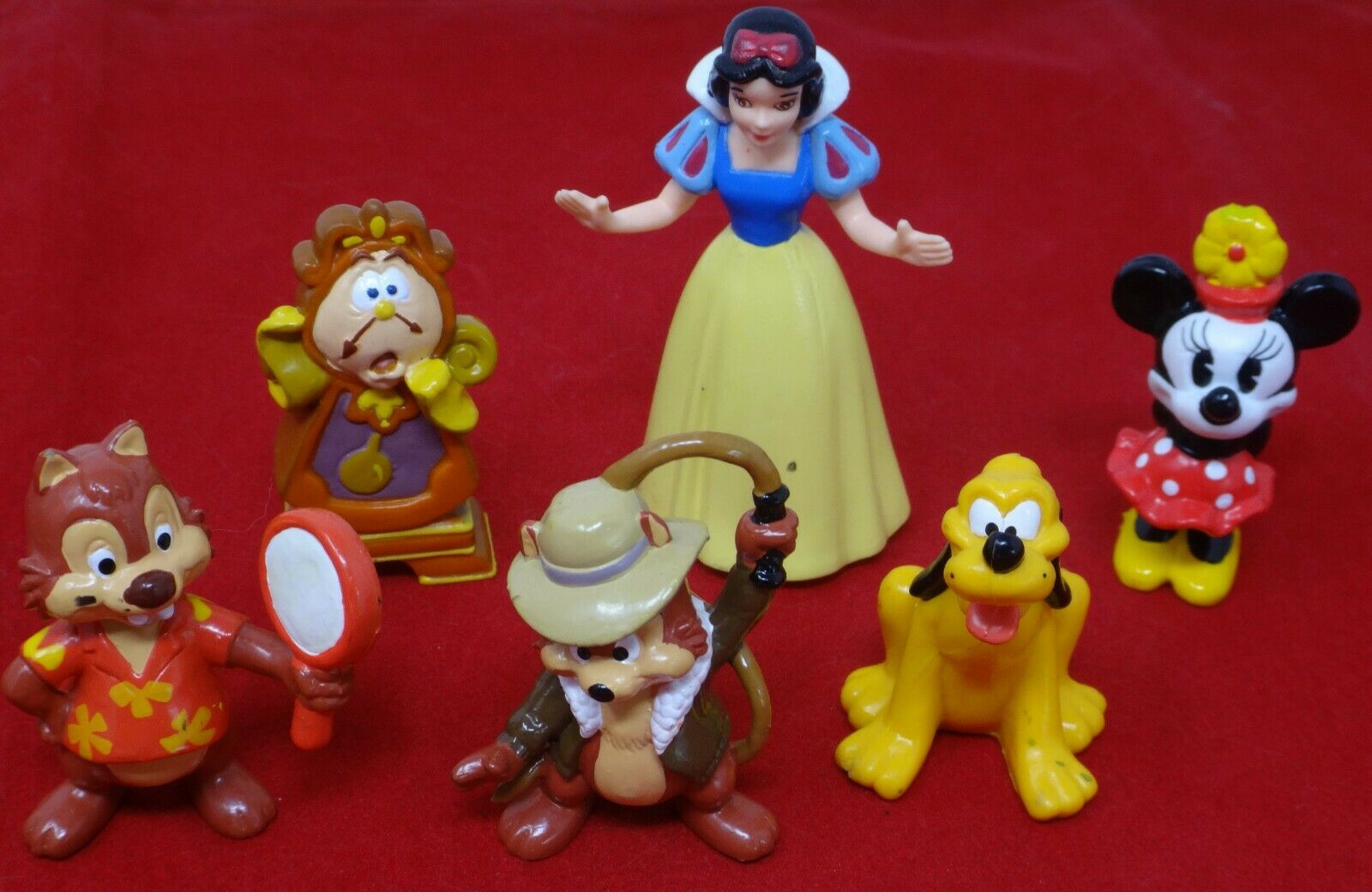 Disney Snow White ~ Mini Mouse ~ Chip And Dale ~ More Pvc Figures Lot