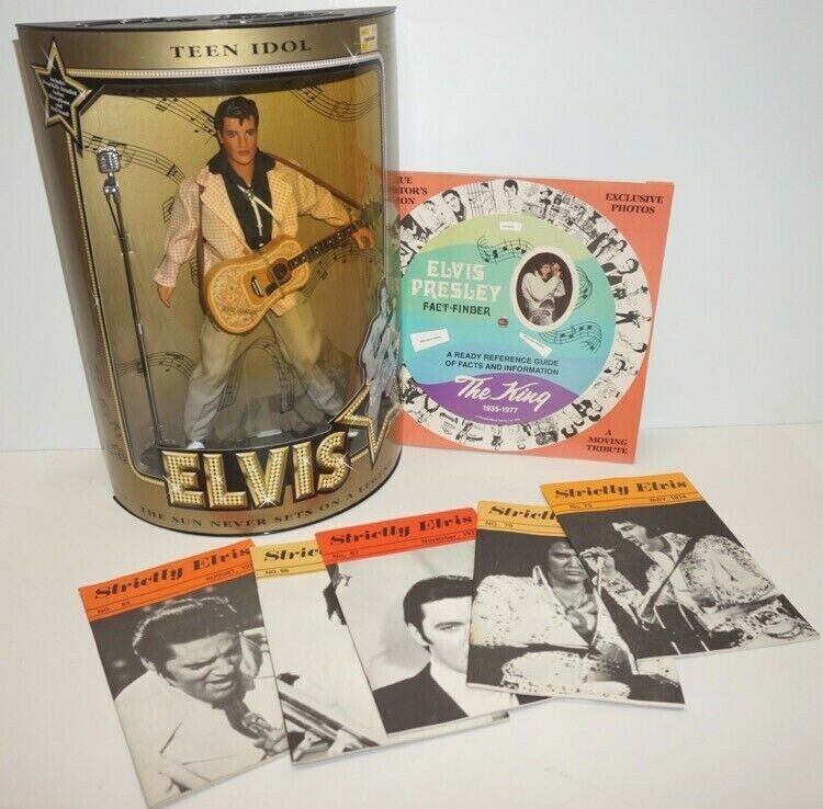 Elvis Presley Teen Idol Doll By Hasbro ~ New In Box + 5 Strictly Elvis Magazines