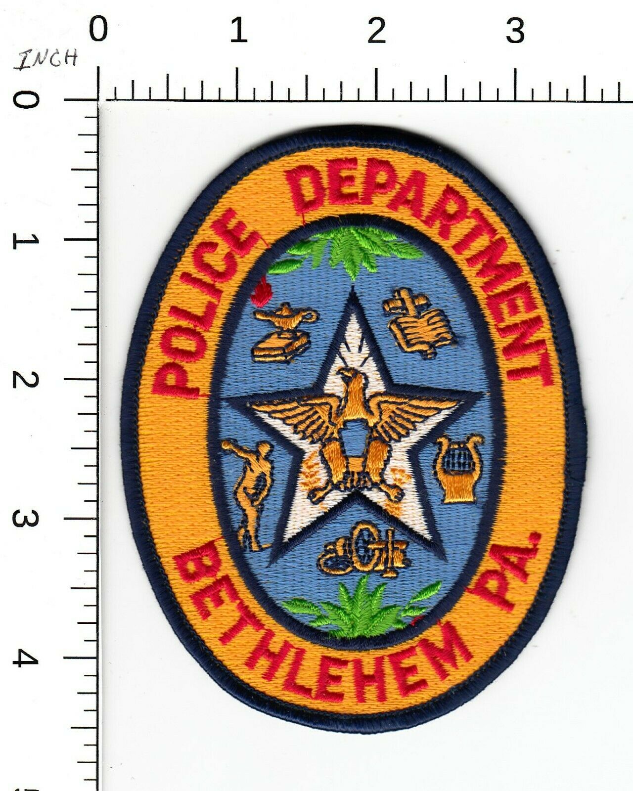 Bethlehem Pennsylvania Police Department Shoulder Patch Pa