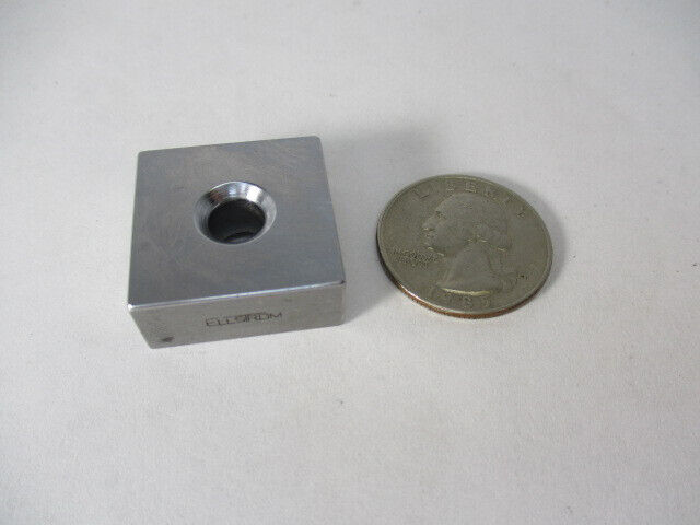 .400" Ellstrom Square Gage Block, Bright Ends, Small Mark Noted, Vgc
