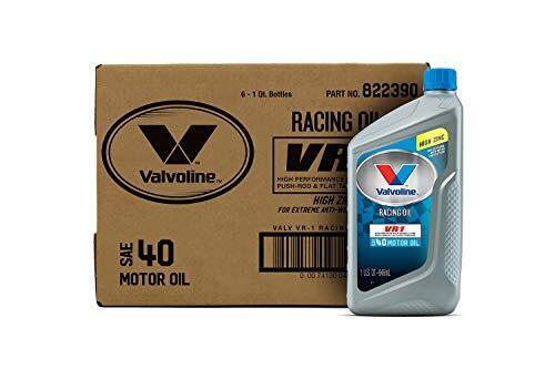 Valvoline Vr1 Racing Sae 40 High Performance High Zinc Motor Oil 1 Qt Case Of 6
