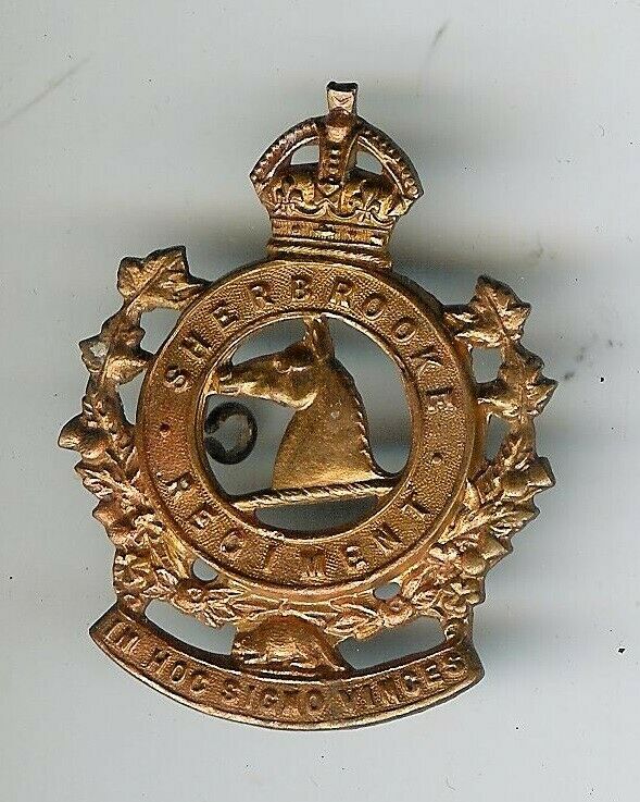 Wwii  Canadian Sherbrooke Regiment Cap Badge