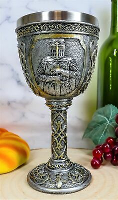 Large Medieval Templar Crusader Knight Of The Cross Wine Goblet Chalice 10oz