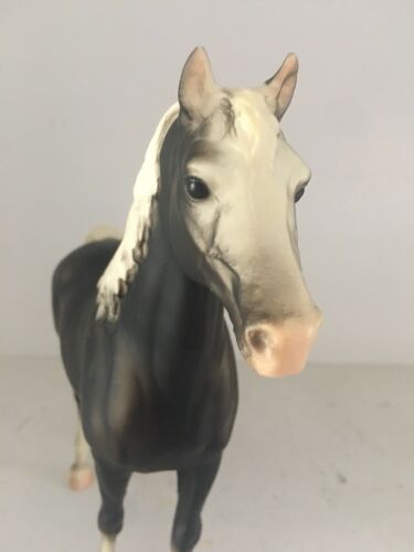 Vintage Breyer Horse Black Matte W/ White