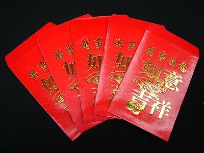 Pack Of 40pcs Chinese New Year Money Envelope Hongbao Red Packet Lucky Money Bag