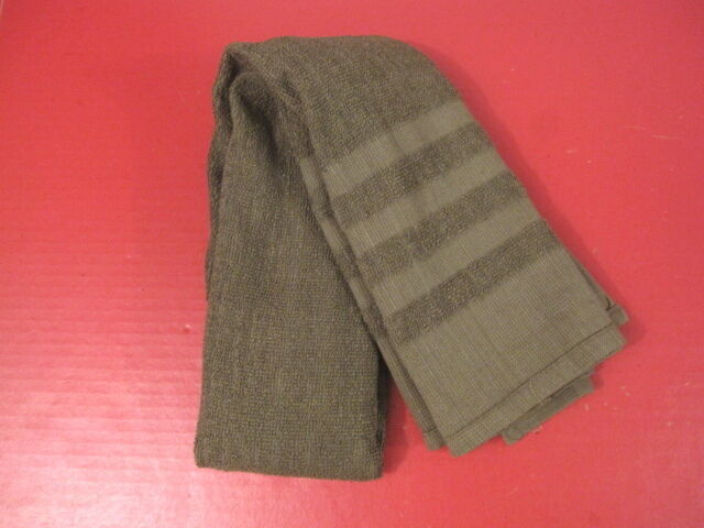Vietnam Style Us Army Od Green Cotton Neck Towel 42" X 22" - Mint Unissued