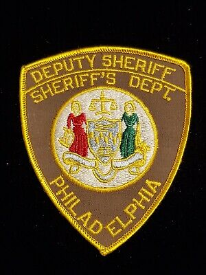 Vintage Philadelphia County Sheriff Patch - Pa - Cheesecloth Back