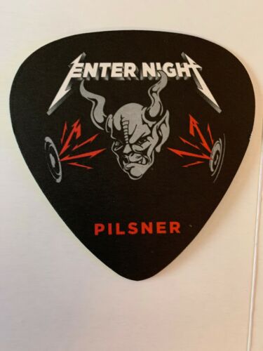 Stone Pilsner Metalica Enter Night Guitar Pic Coaster/ Beer Mat